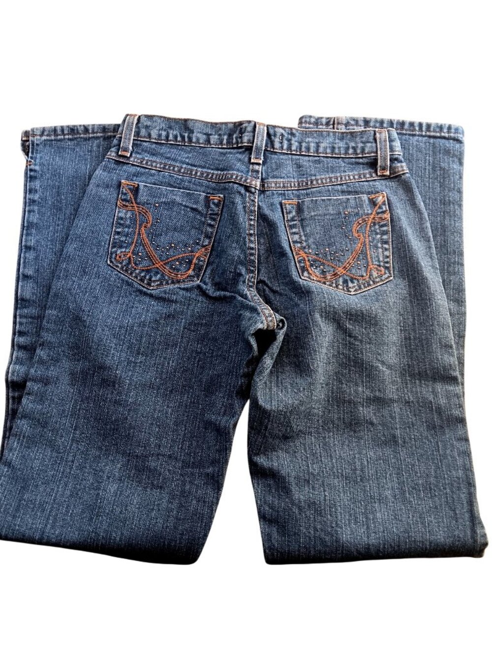 5/6x34 Twenty X Tulsa Womens Retro Mid Rise Bootcut Embroidered Jeans